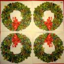198 Weihnachten Blumen - 3-lagig